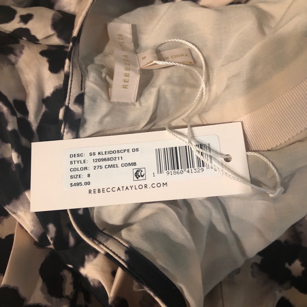 Rebecca Taylor Puff Kleidoscope Leopard Dress - Picture 4 of 4